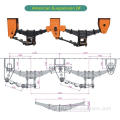 Πορτοκαλί American Type 3 Axle Mechanical Ανάρτηση